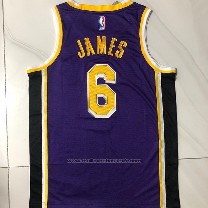 Maillot Los Angeles Lakers LeBron James #6 Statement 2020-21 Volet